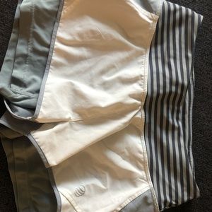 White and Grey Work out shorts